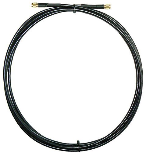 Cable assembly, 300mm RG142B/U, teflon dielectric coaxial cable, SMA male plug connectors fitted both ends